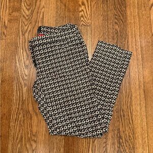 Cynthia Rowley patterned straight leg dress pants size 8